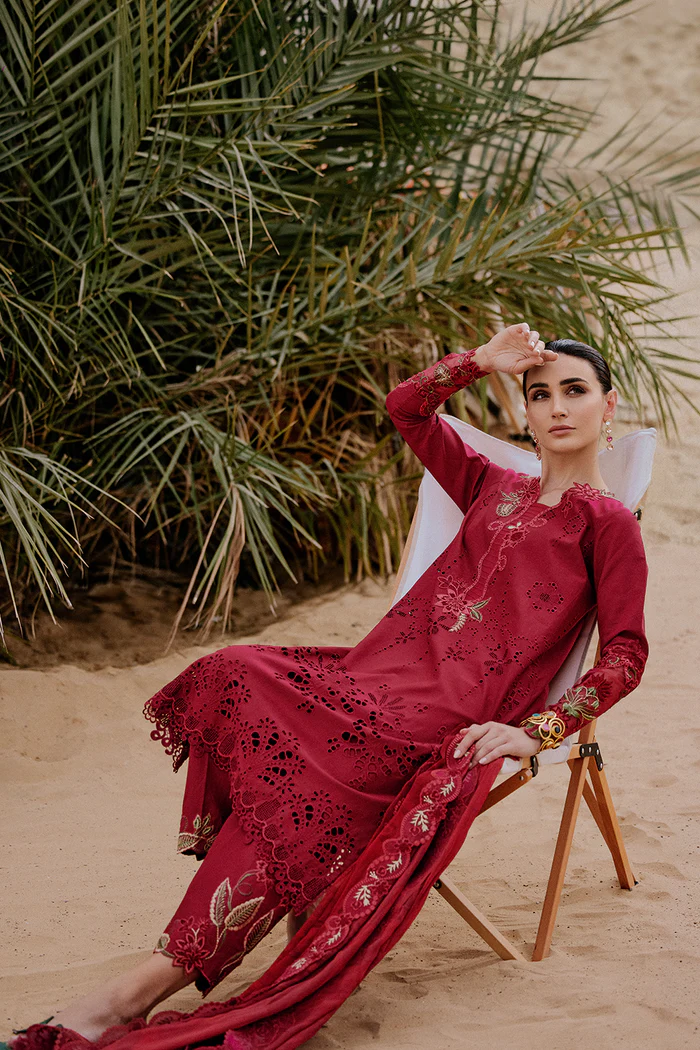 Saira Rizwan Luxury Lawn 2026 | RAYLI-SRL26-06 - Image 4