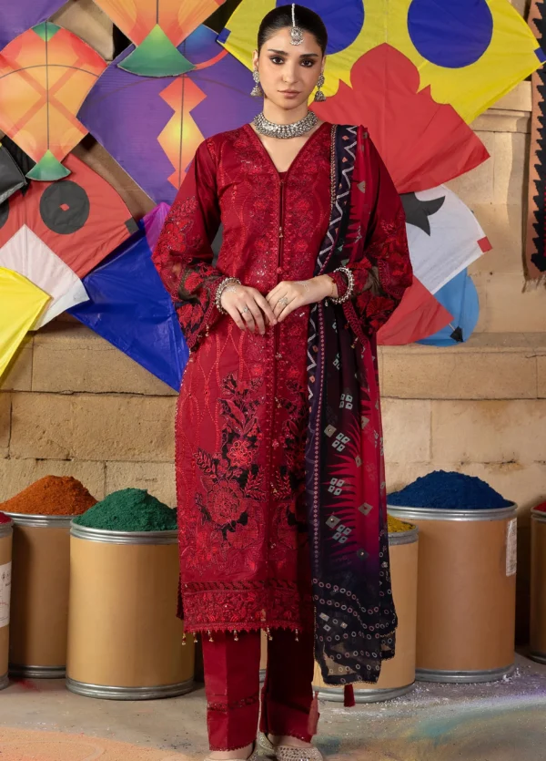Bandhani Premium Lawn 2026 by Al Zohaib | D-9