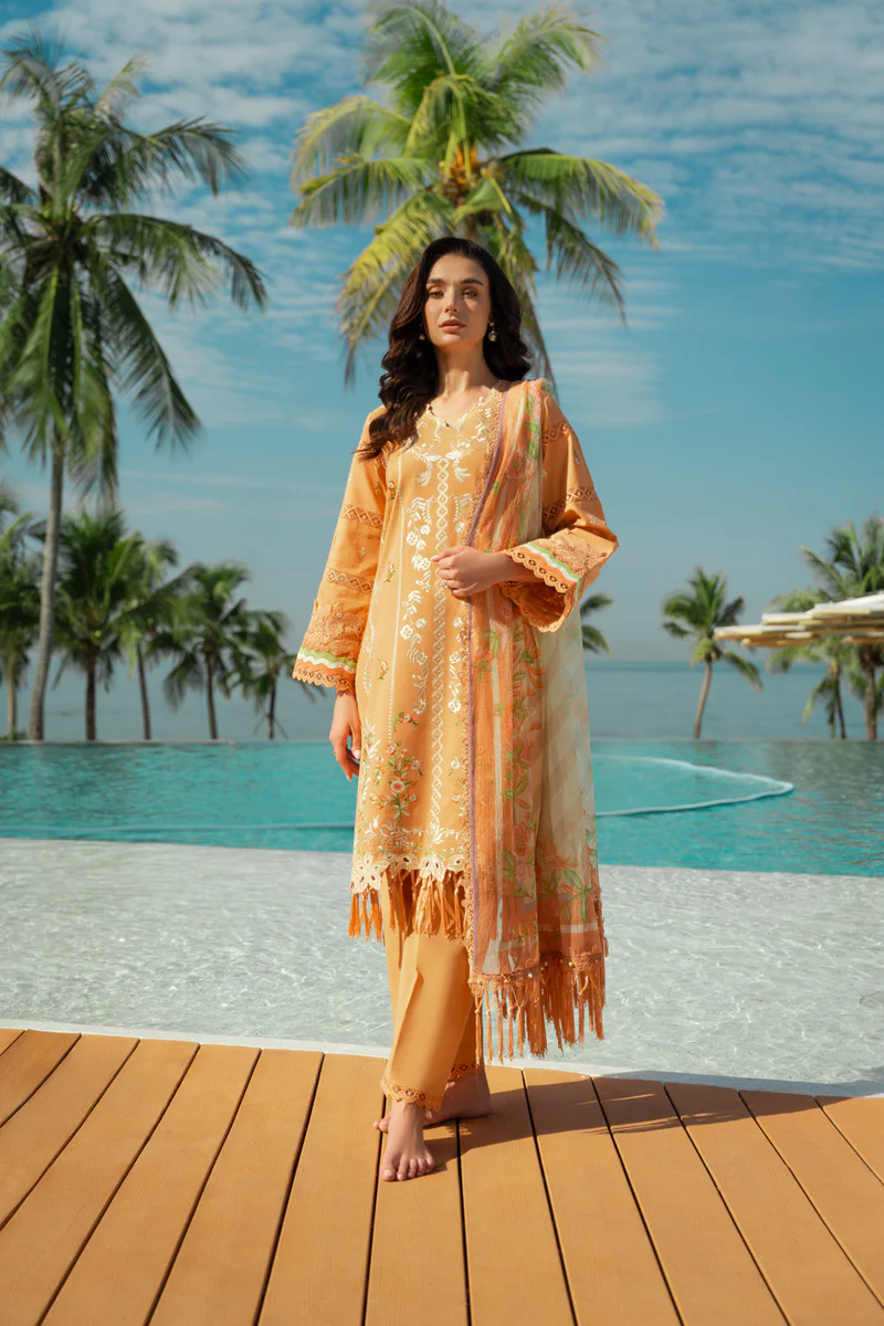 AlKaram Spring Summer 2026 Lawn || EF01-26-Peach