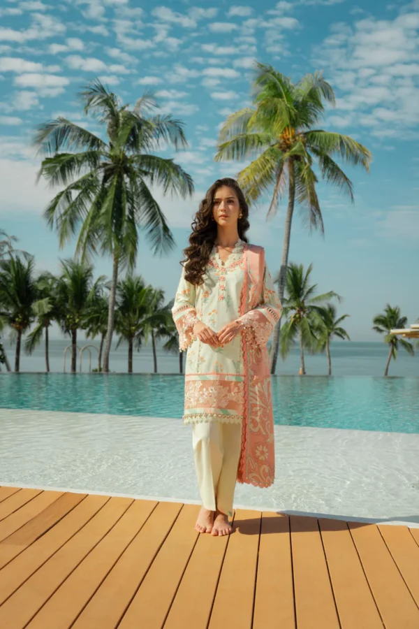 AlKaram Spring Summer 2026 Lawn || EF10-26-Cream