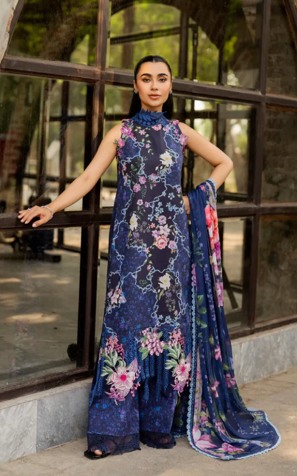 Asifa & Nabeel Meraki Lawn 2026 || Indigo Craft
