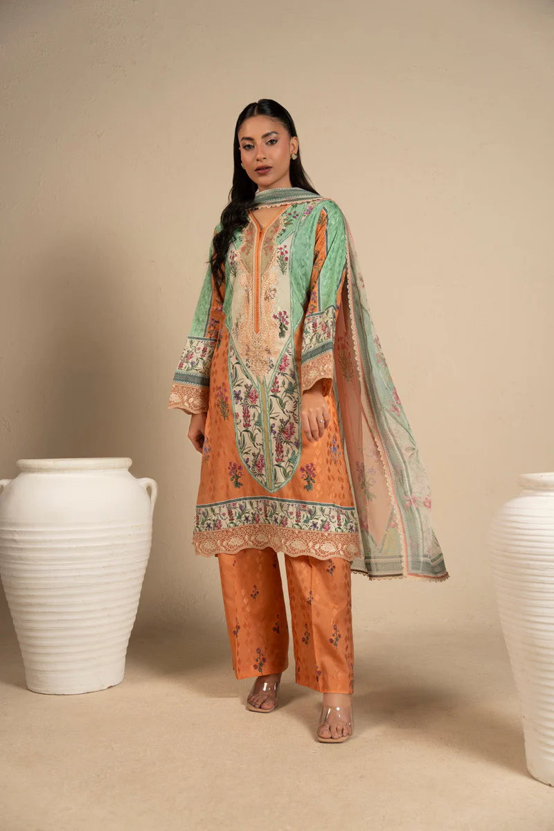 AlKaram Spring Summer 2026 Lawn || CCB-03-26-Orange