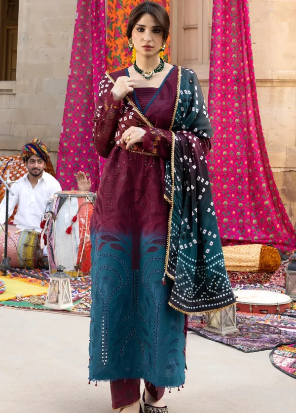 Bandhani Premium Lawn 2026 by Al Zohaib | D-3