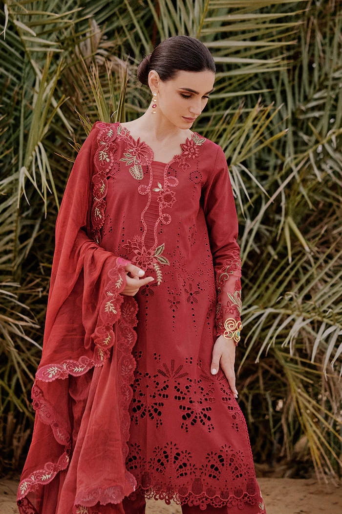 Saira Rizwan Luxury Lawn 2026 | RAYLI-SRL26-06 - Image 2