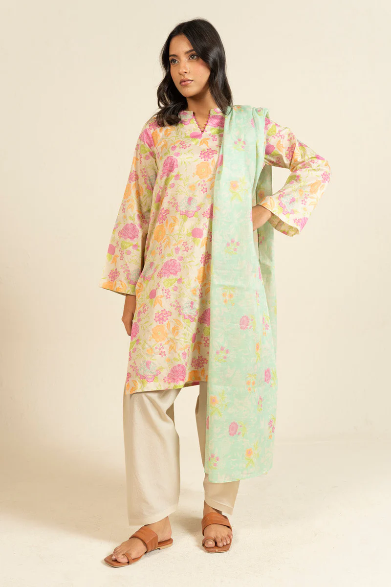 AlKaram Spring Summer 2026 Lawn || EFL-15-3P25-Off White