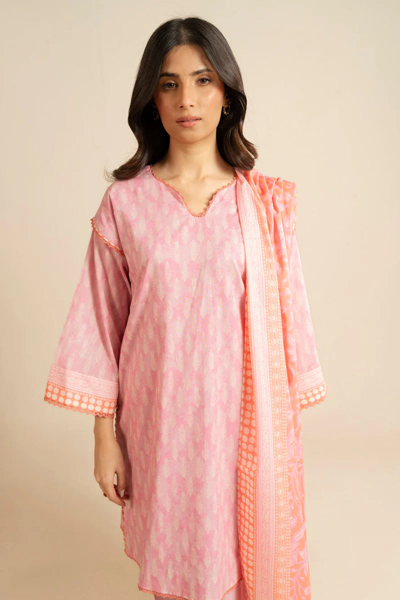 AlKaram Spring Summer 2026 Lawn || EC46-26-Pink