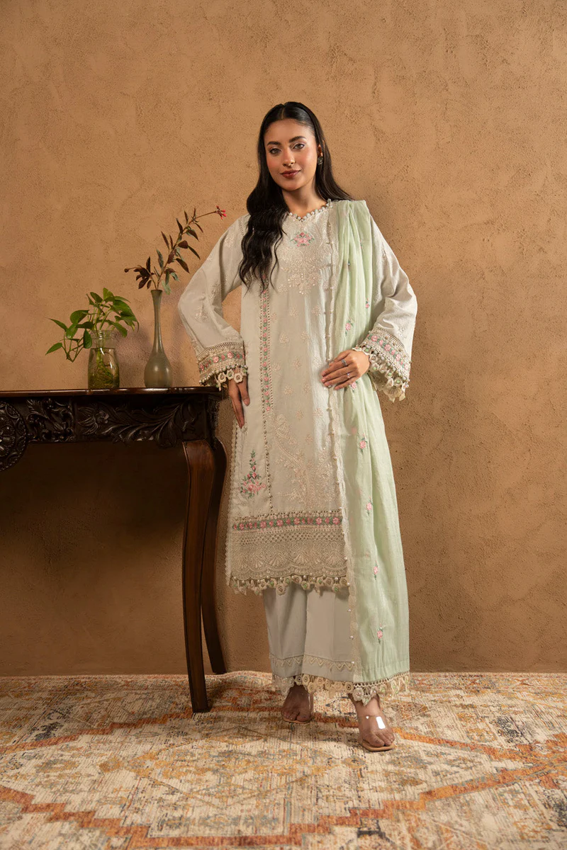 AlKaram Spring Summer 2026 Lawn || SL-17-26-Mint Green