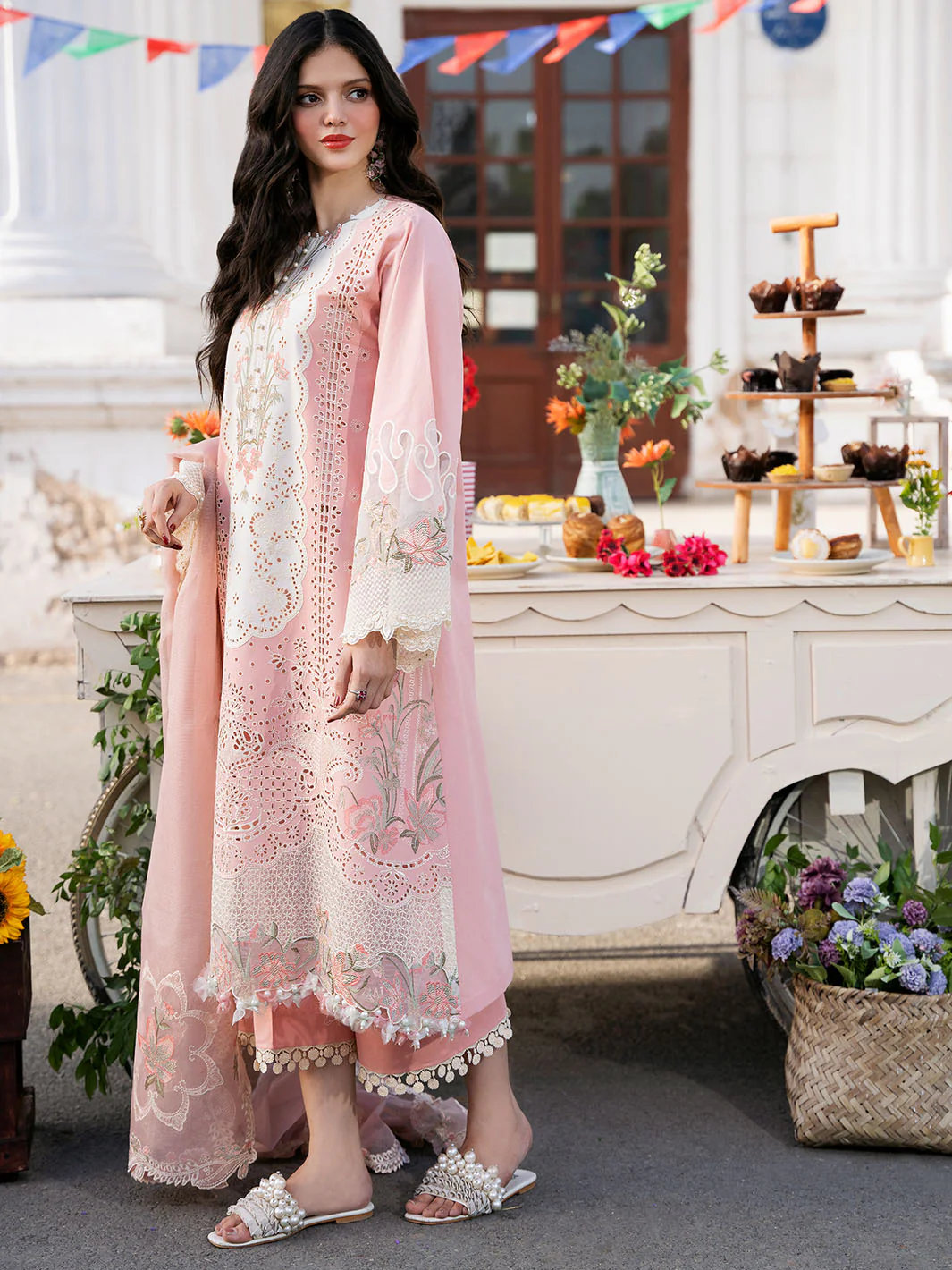 Bin Ilyas Clara Embroidered Lawn 2024 | 216-A - Image 5