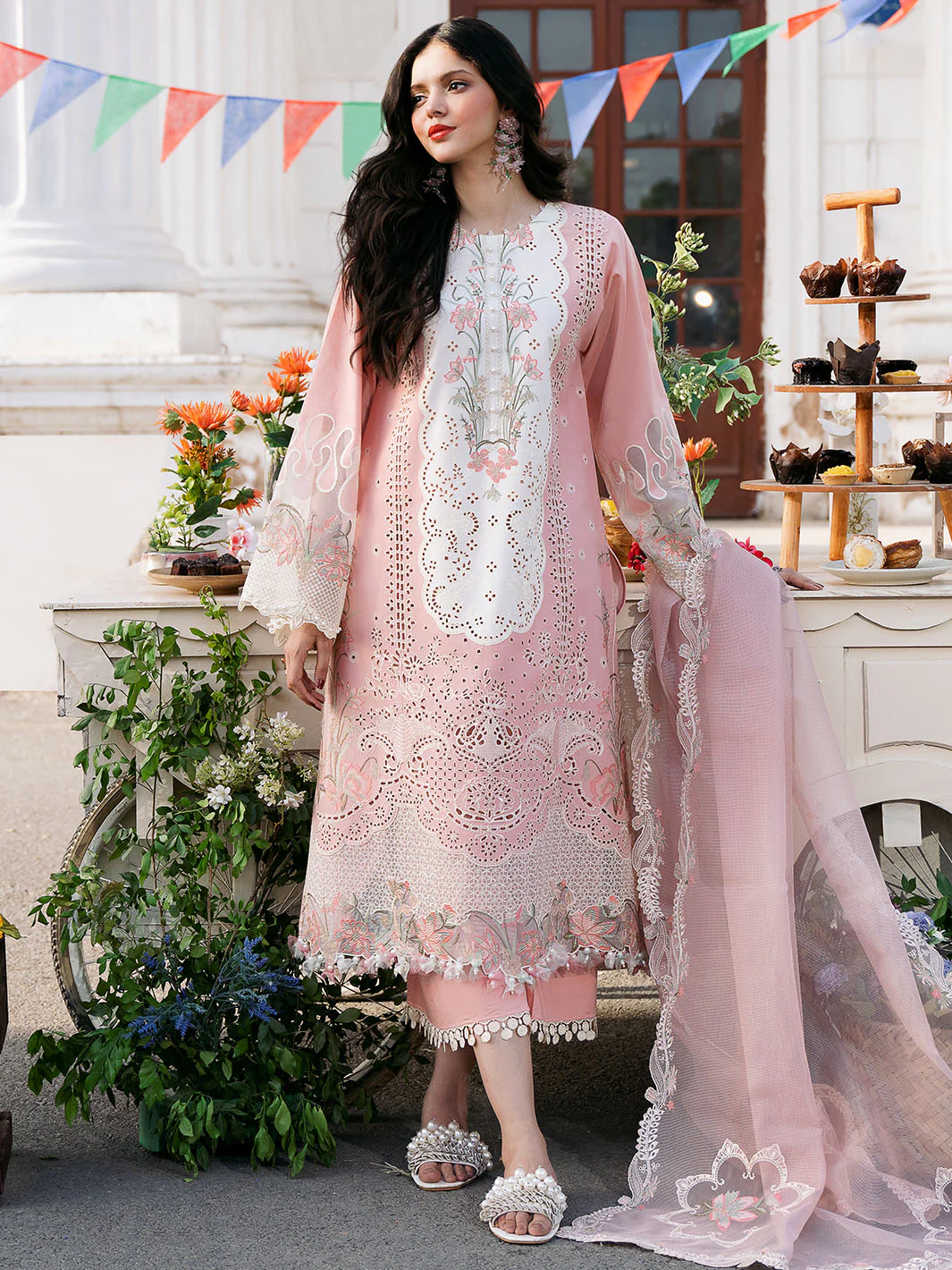 Bin Ilyas Clara Embroidered Lawn 2024 | 216-A
