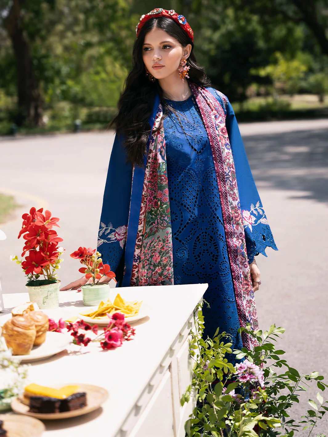 Bin Ilyas Clara Embroidered Lawn 2024 | 217-A - Image 5