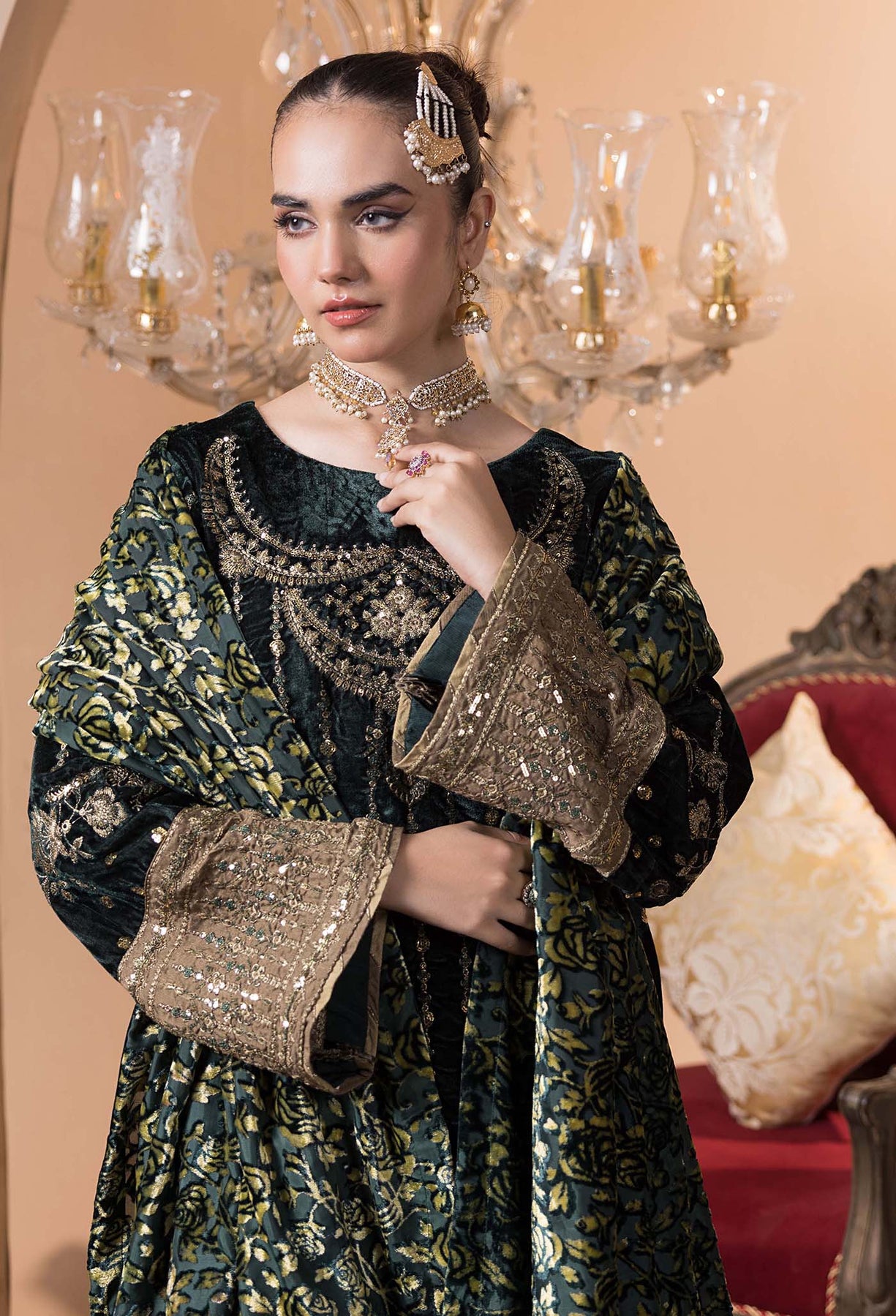 Adan's Libas Plachi'24 Luxury Unstitched | 4231 - Image 4