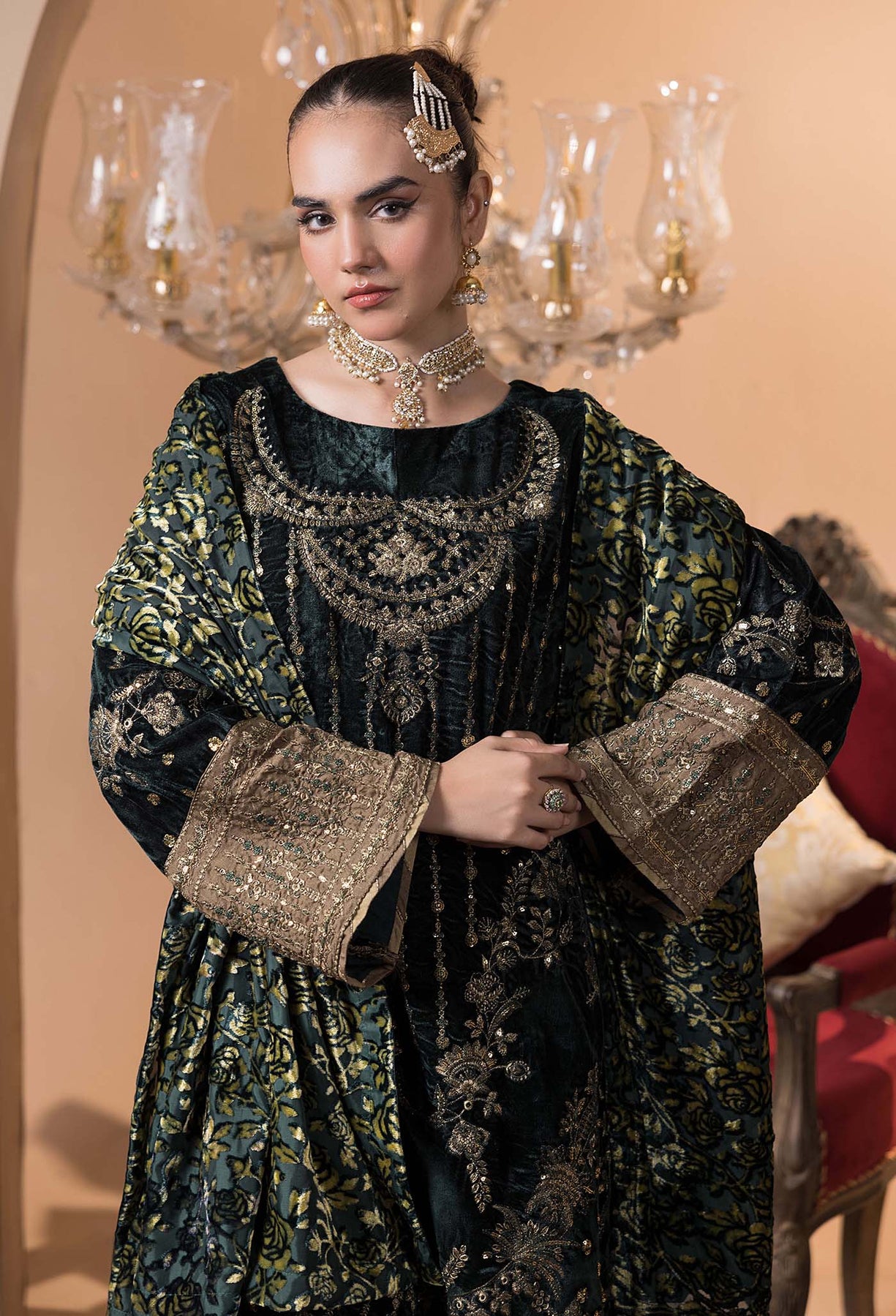 Adan's Libas Plachi'24 Luxury Unstitched | 4231 - Image 3