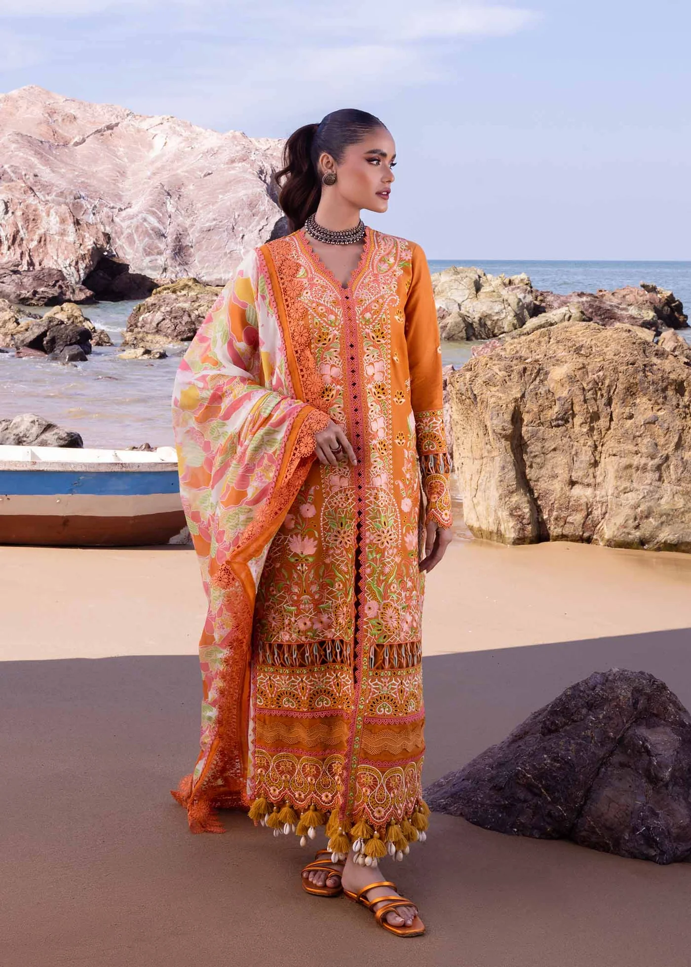 Akbar Aslam Luxury Lawn 2024 | Oasis | U-107