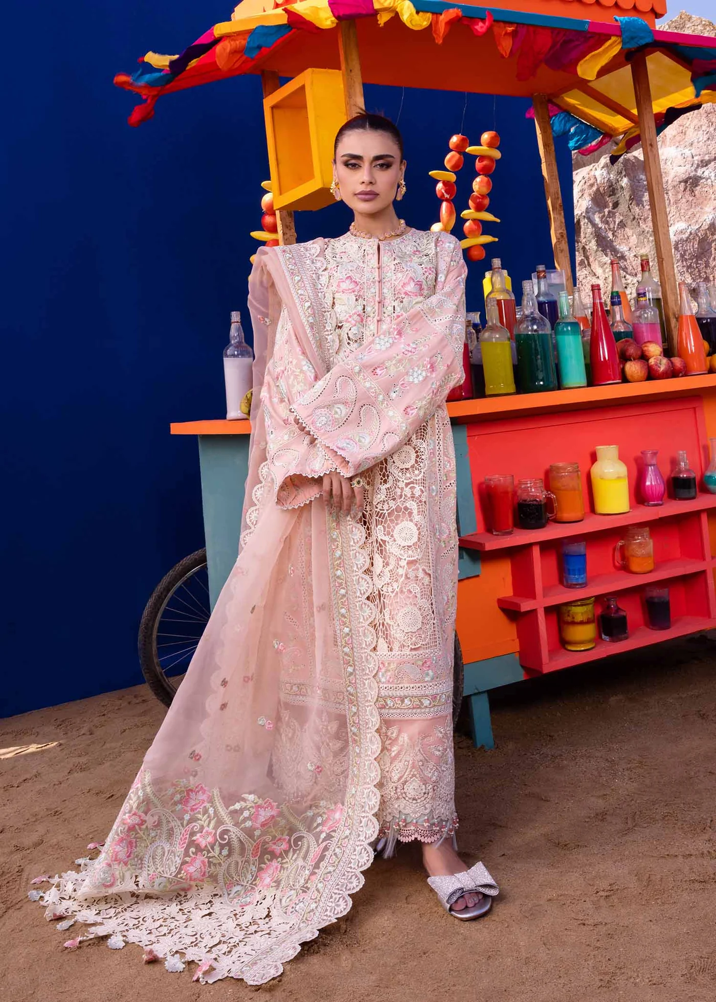 Akbar Aslam Luxury Lawn 2024 | Oasis | U-106 - Image 2