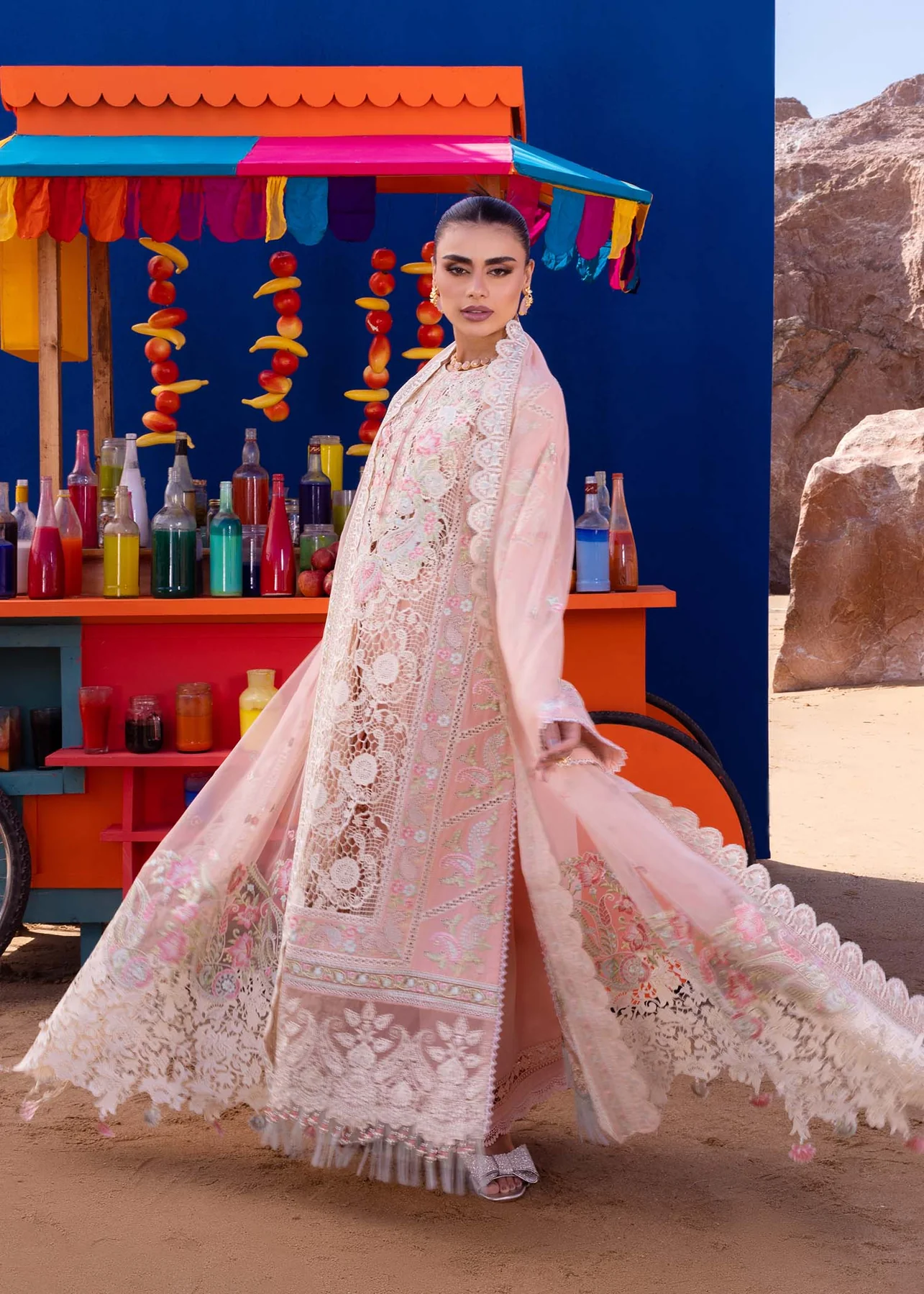 Akbar Aslam Luxury Lawn 2024 | Oasis | U-106 - Image 3