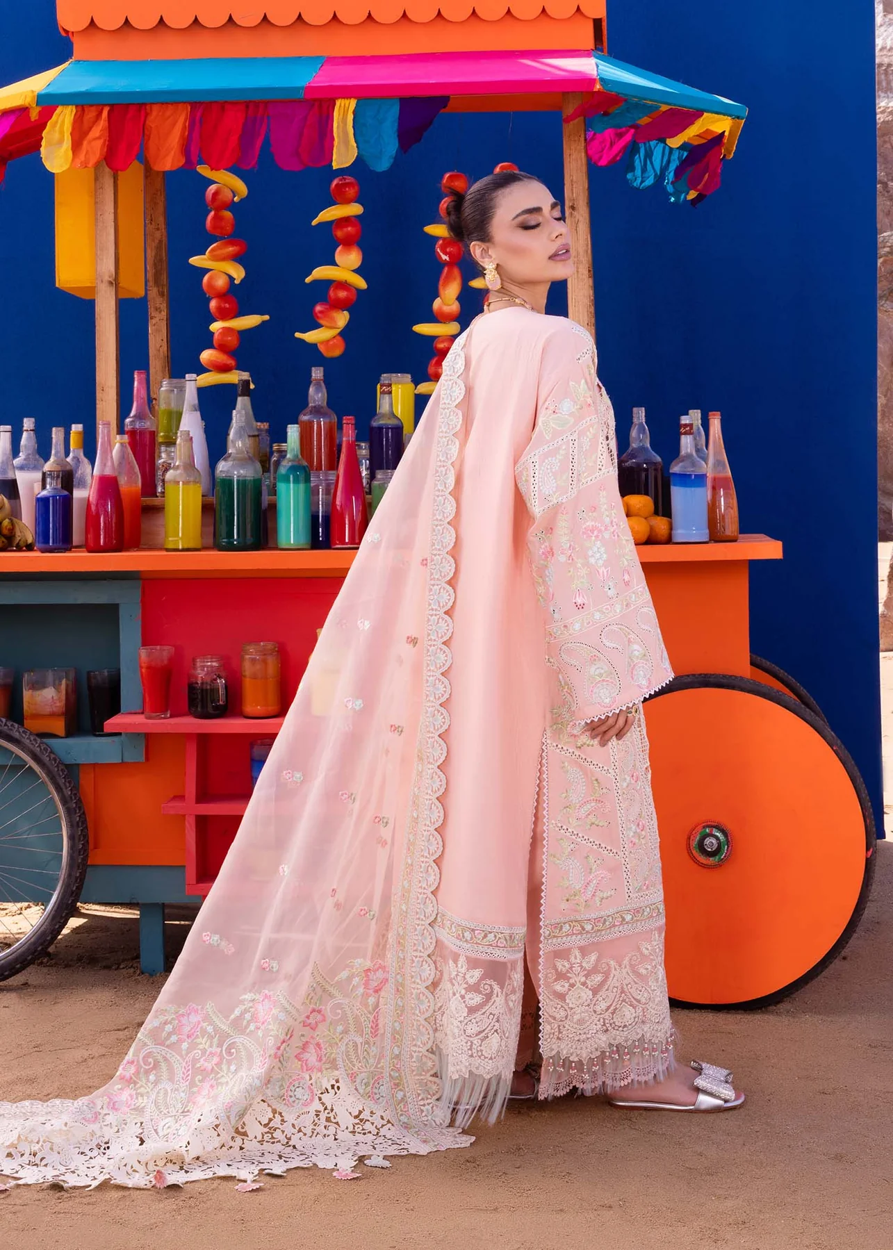 Akbar Aslam Luxury Lawn 2024 | Oasis | U-106 - Image 4