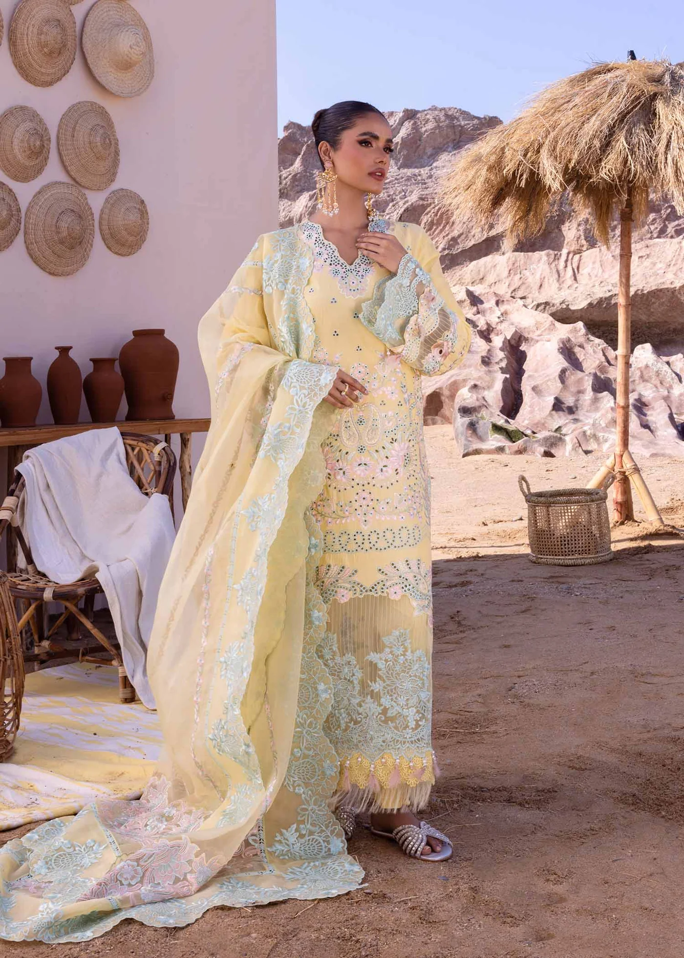 Akbar Aslam Luxury Lawn 2024 | Oasis | U-104