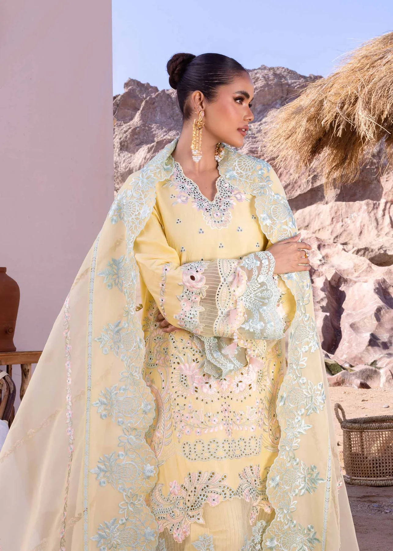 Akbar Aslam Luxury Lawn 2024 | Oasis | U-104 - Image 3