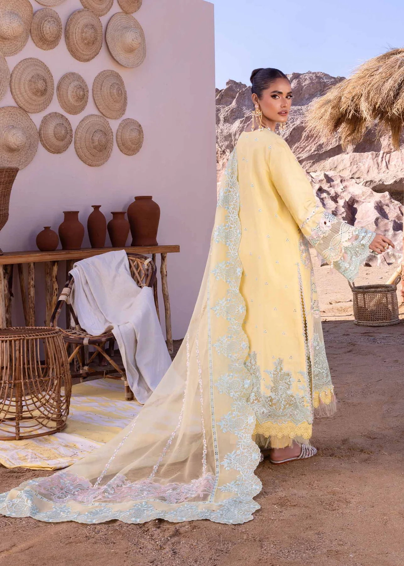 Akbar Aslam Luxury Lawn 2024 | Oasis | U-104 - Image 2