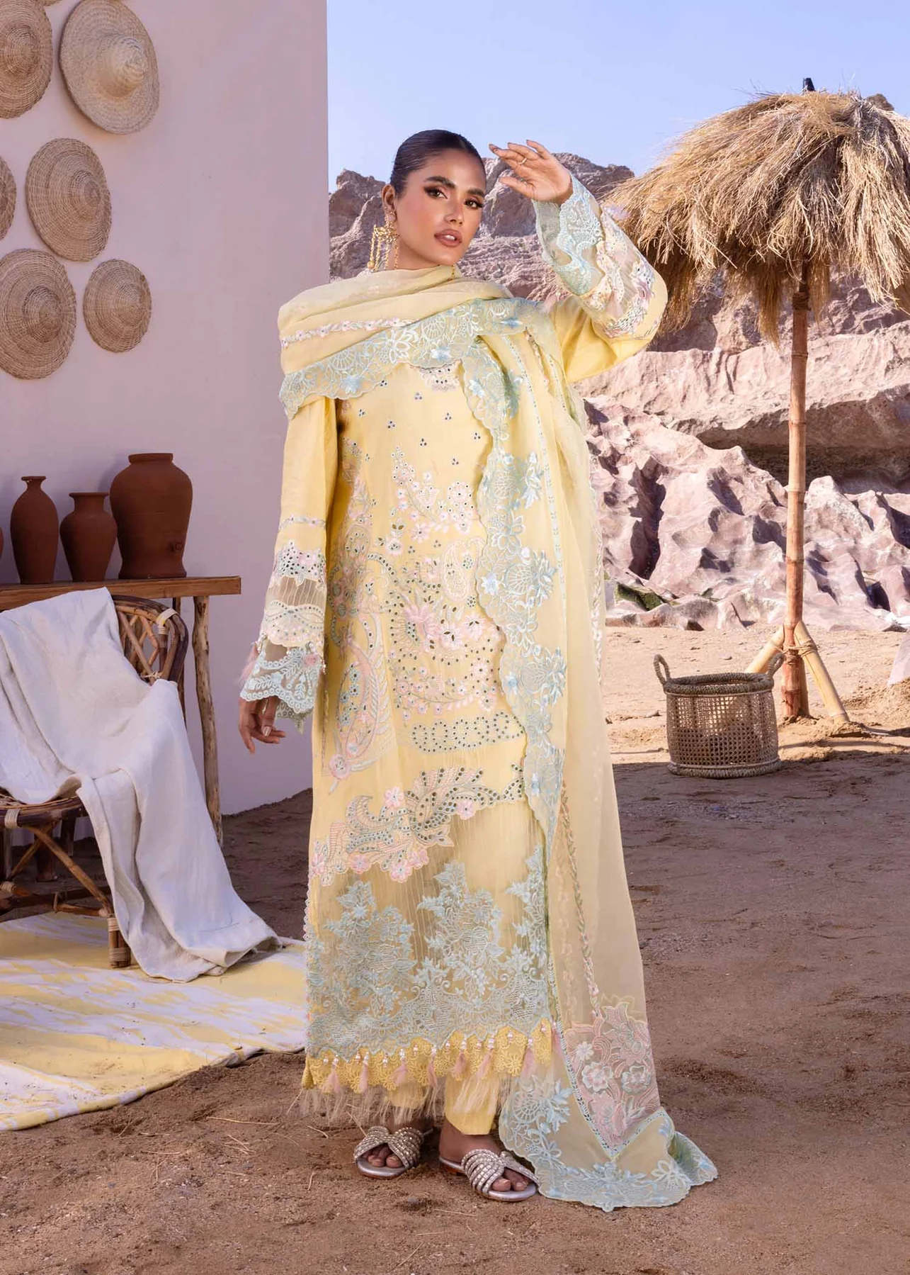Akbar Aslam Luxury Lawn 2024 | Oasis | U-104 - Image 5