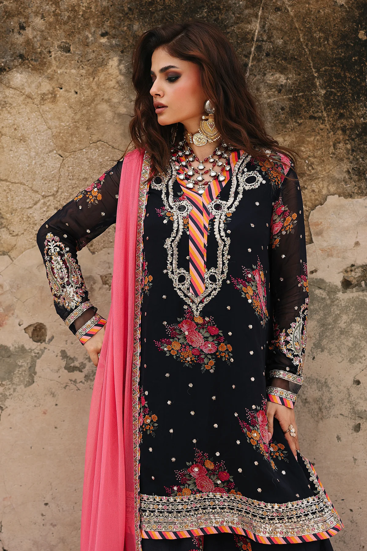 Vasal - Vol 4 Unstitched Luxury Chiffon by Charizma | VSL25-29 - Image 3