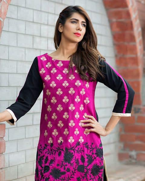 Charizma Plush Embroidered Kurti Fall/Winter Vol 1 (GZ-56)