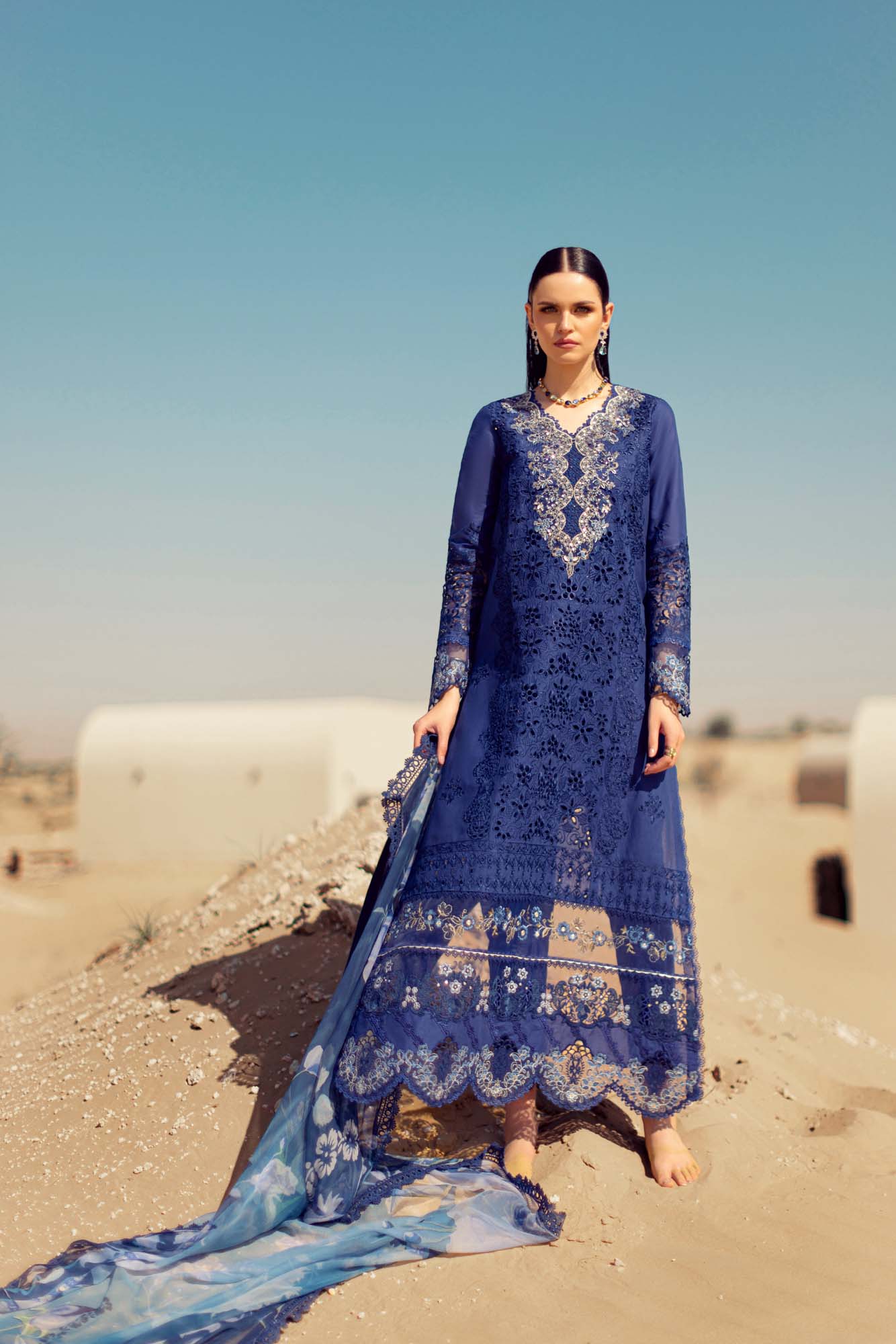 Noor Handwork Laserkari Lawn'24 | D12