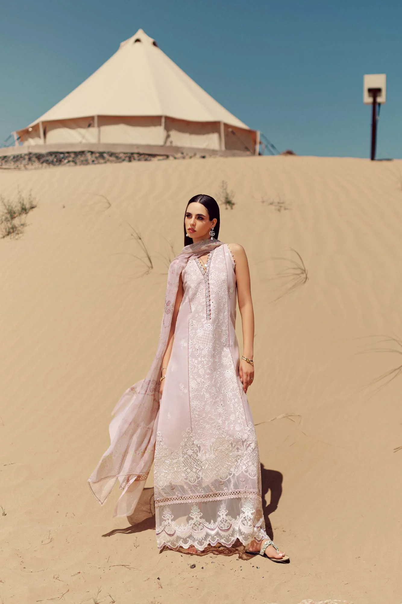 Noor Handwork Laserkari Lawn'24 | D7 - Image 5