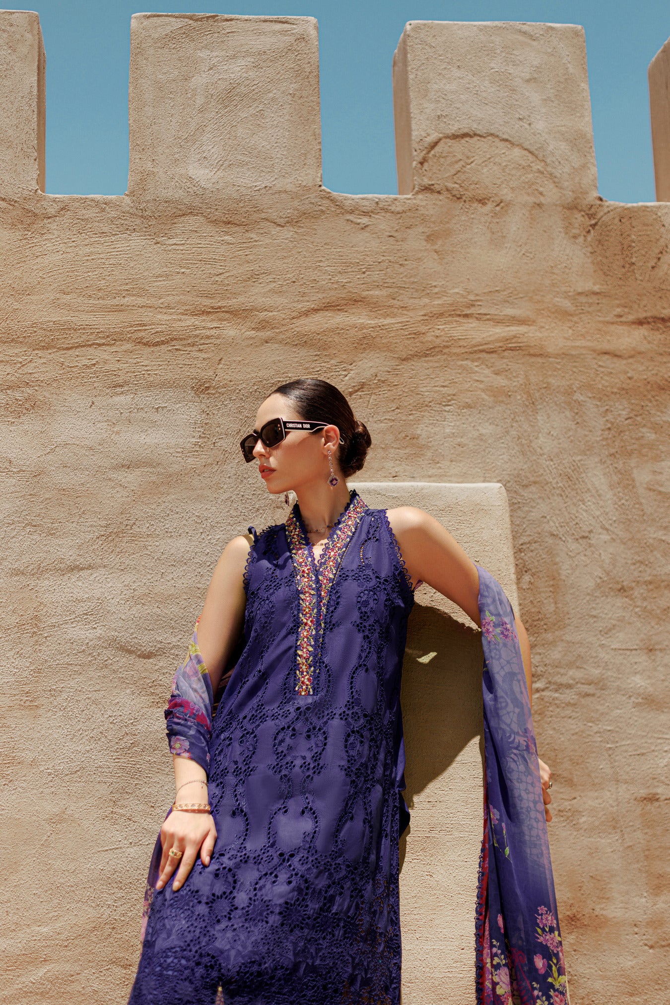 Noor Handwork Laserkari Lawn'24 | D3 - Image 3