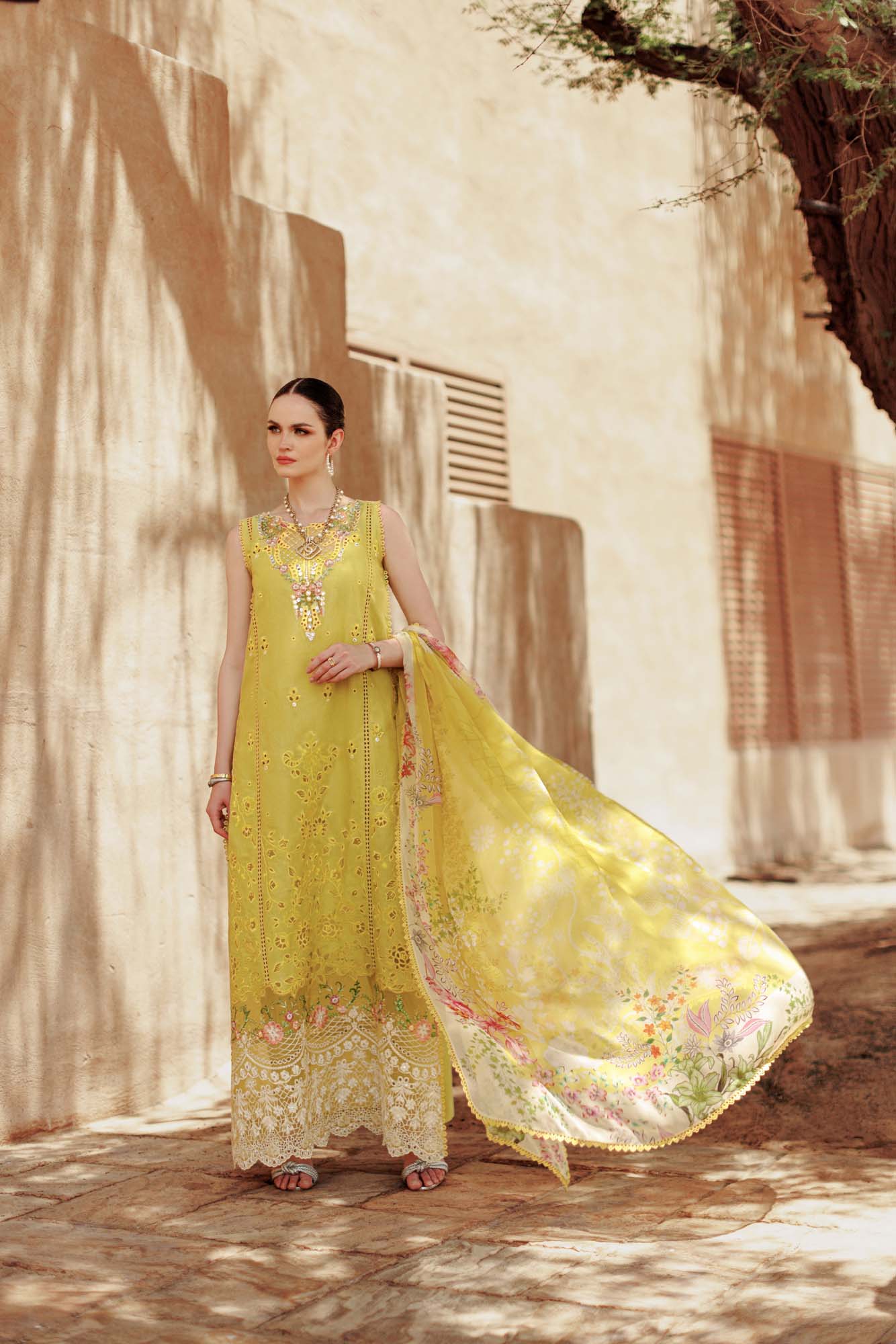 Noor Handwork Laserkari Lawn'24 | D1 - Image 5