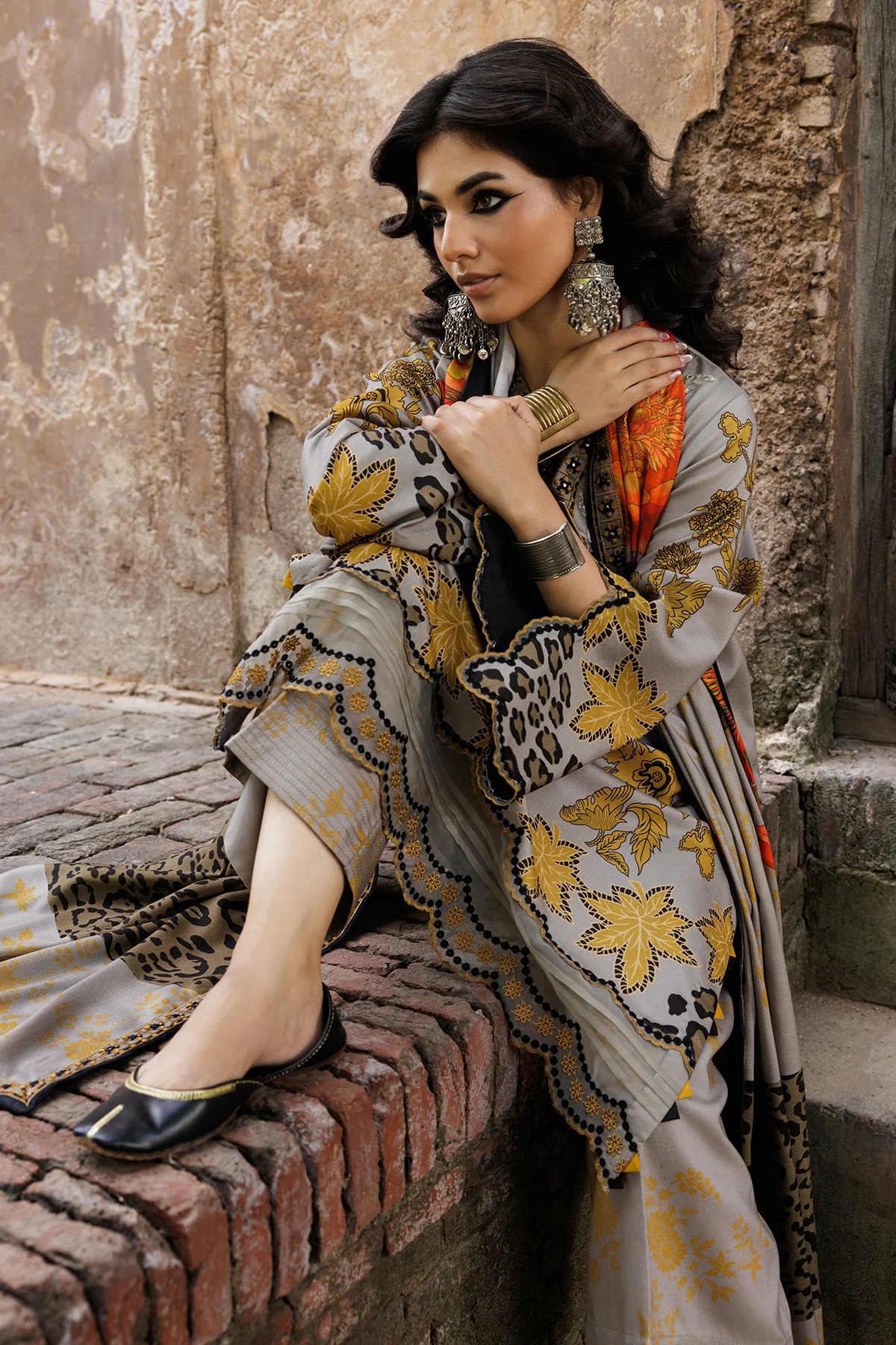 Charizma Embroidered Linen Collection'25 CCW6-14 - Image 5
