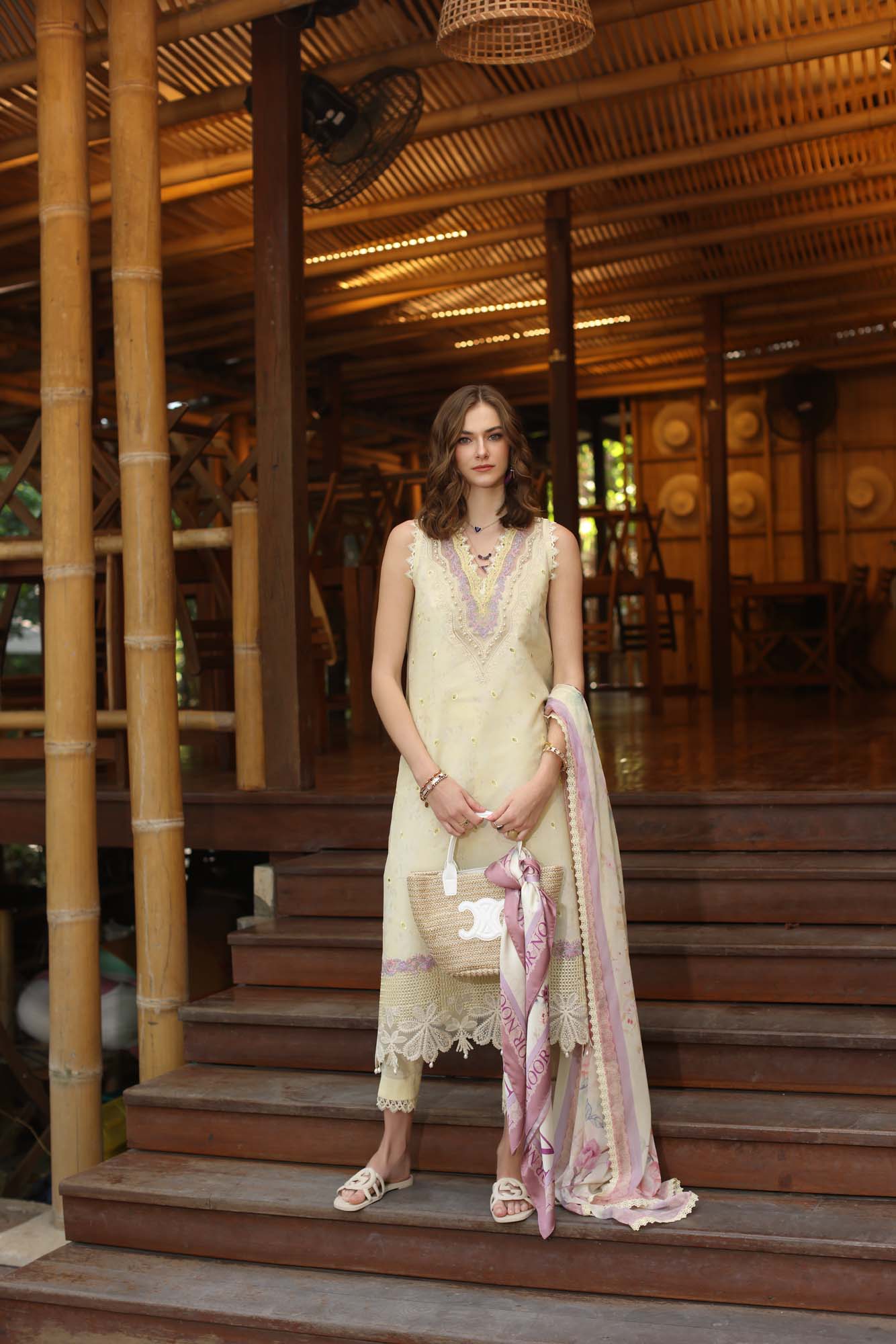 Noor Eid Luxe Printedkari '25 by Saadia Aasad | D9-A