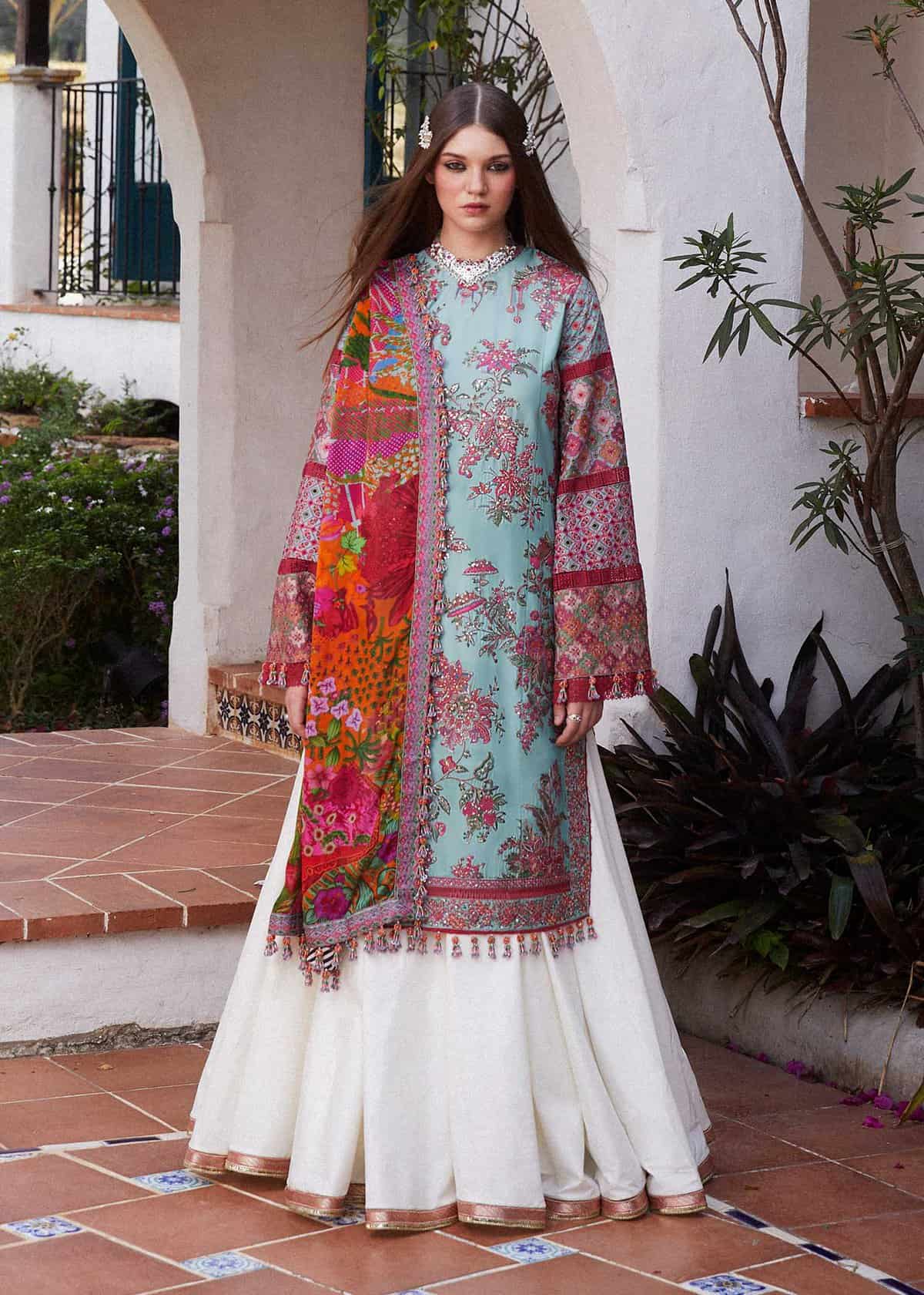 Hussain Rehar Luxury Lawn 2024 | FLORET (SS-5417)