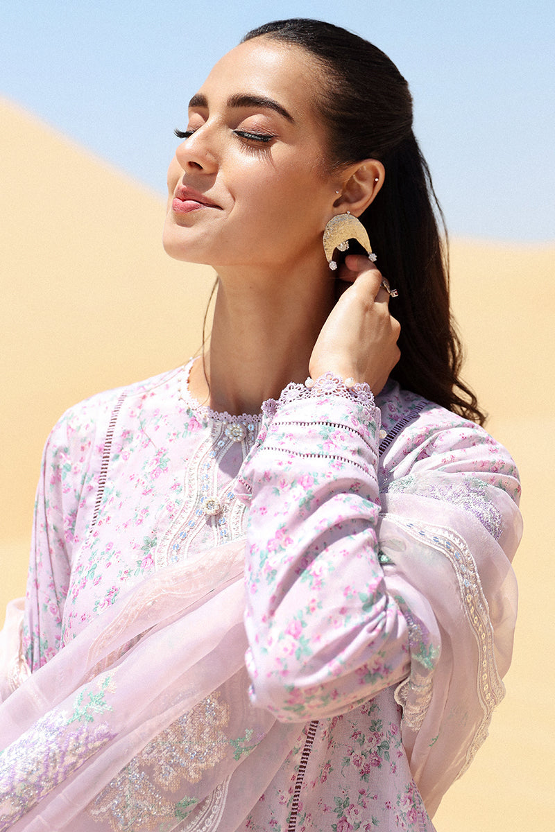 Cross Stitch Eid Lawn 2024 | LAVENDER FOG - Image 5