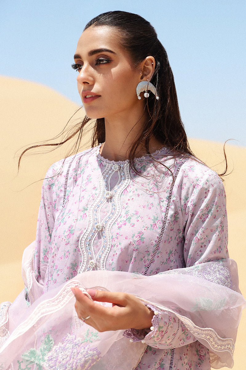 Cross Stitch Eid Lawn 2024 | LAVENDER FOG - Image 6