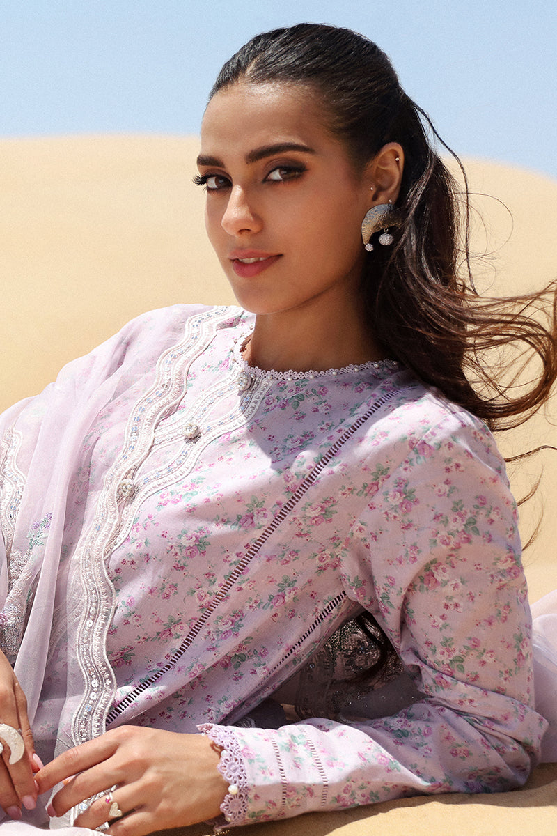 Cross Stitch Eid Lawn 2024 | LAVENDER FOG - Image 4