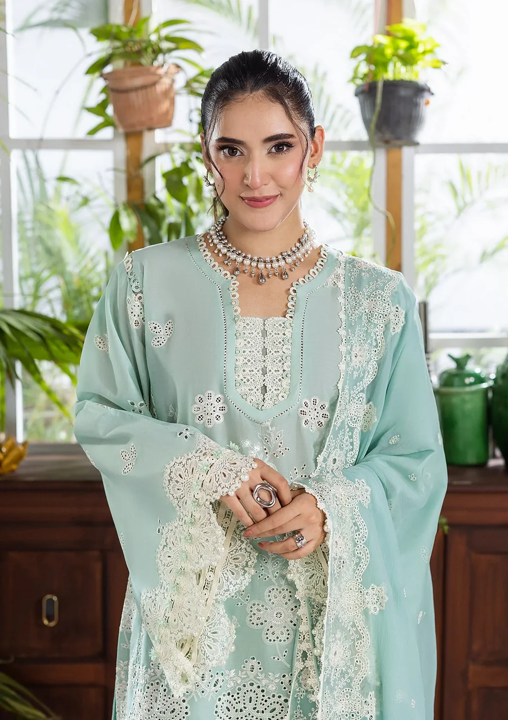 Elaf Chikankari With Chiffon EEC-3A Parisian - Image 5