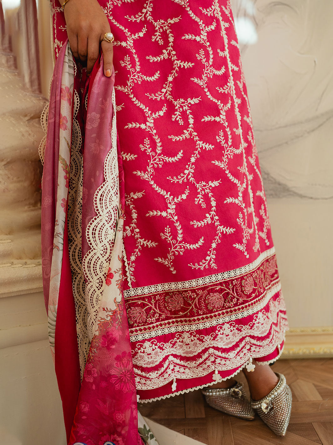 Faiza Faisal Celine Chikankari Eid Collection '24 | MAWRA - Image 2