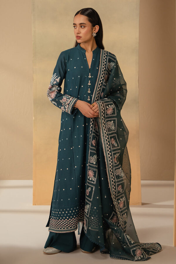 Cross Stitch 3 Piece Embroidered Lawn Suit | MIDNIGHT BLOOM