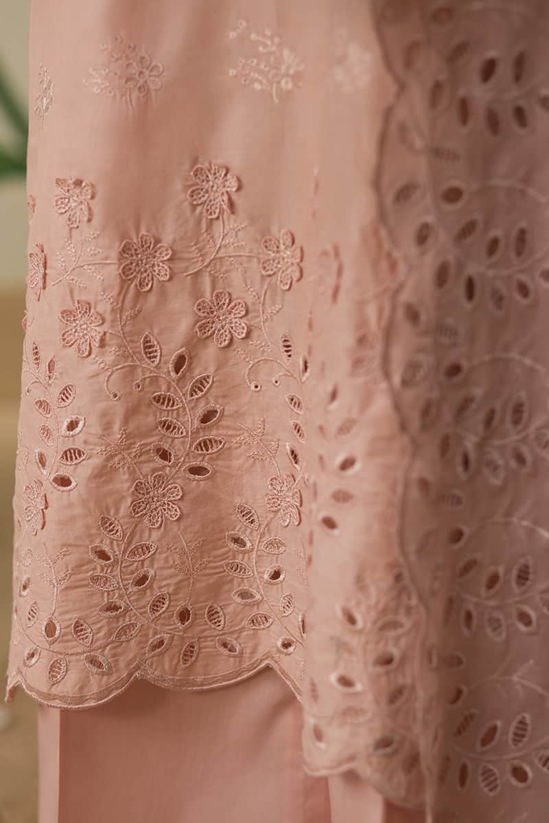 Chikankari Lawn by Cross Stitch 2024 | Vol 2 | PALE MAUVE - Image 3