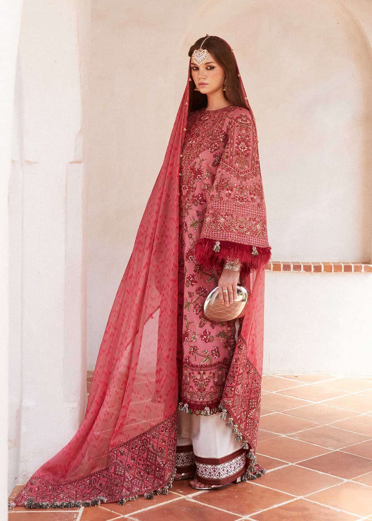 Hussain Rehar Luxury Lawn 2024 | LAYLA - Image 4