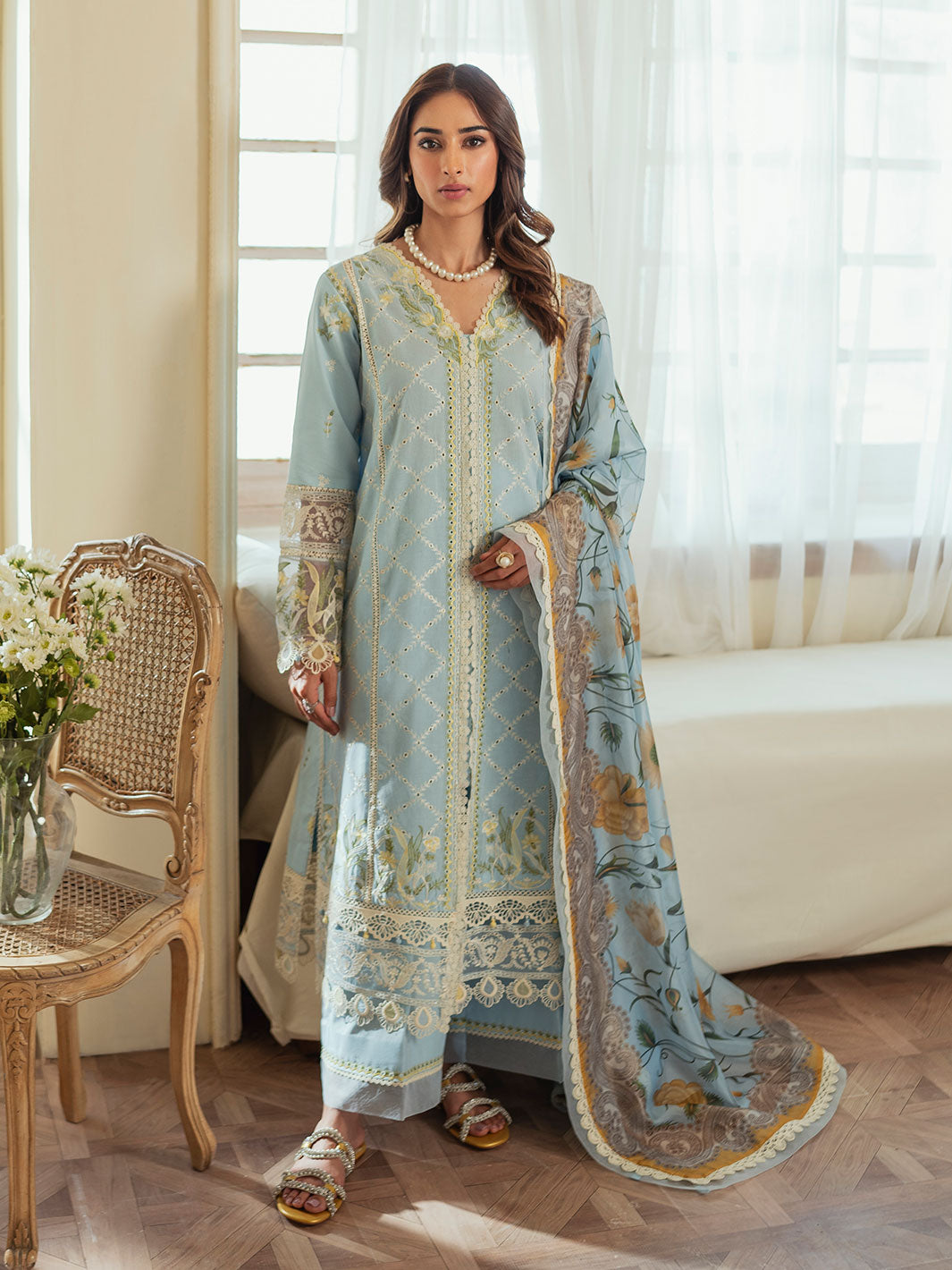 Faiza Faisal Celine Chikankari Eid Collection '24 | RIDA