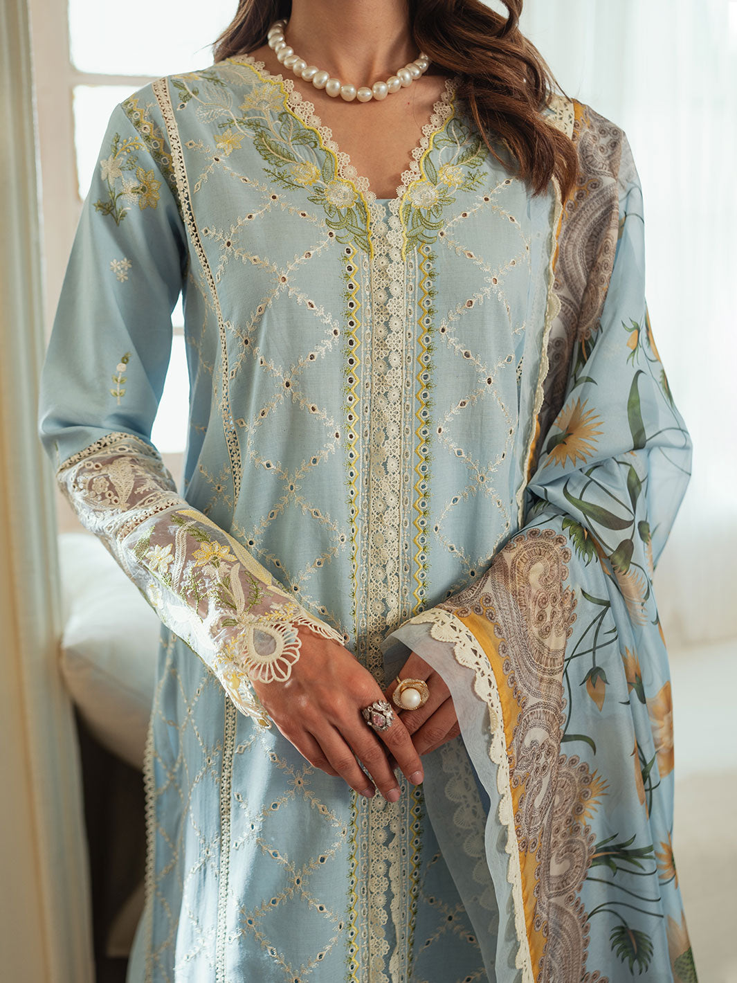 Faiza Faisal Celine Chikankari Eid Collection '24 | RIDA - Image 6