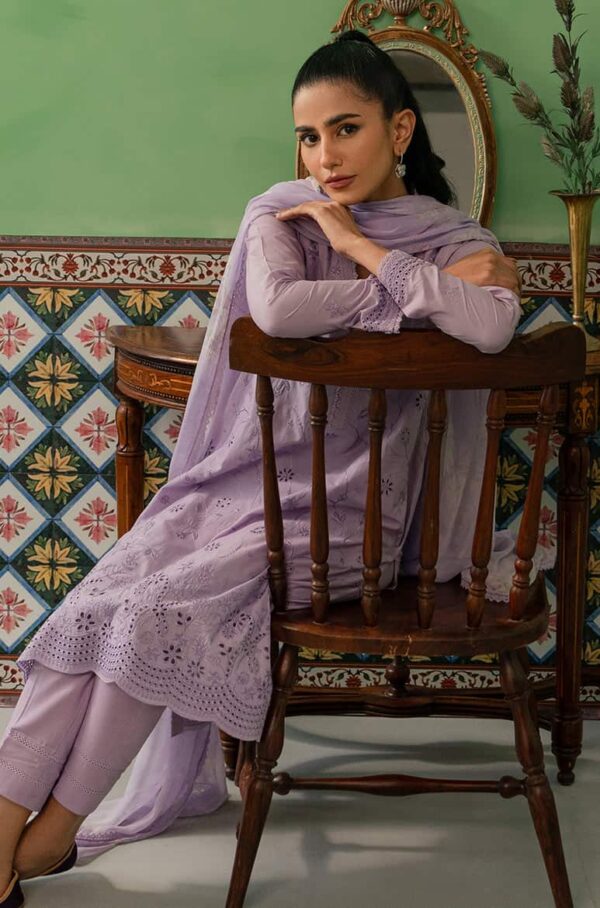 Alternative view of Mahiri Lawn by Cross Stitch | LILAC HAZE (Copy)