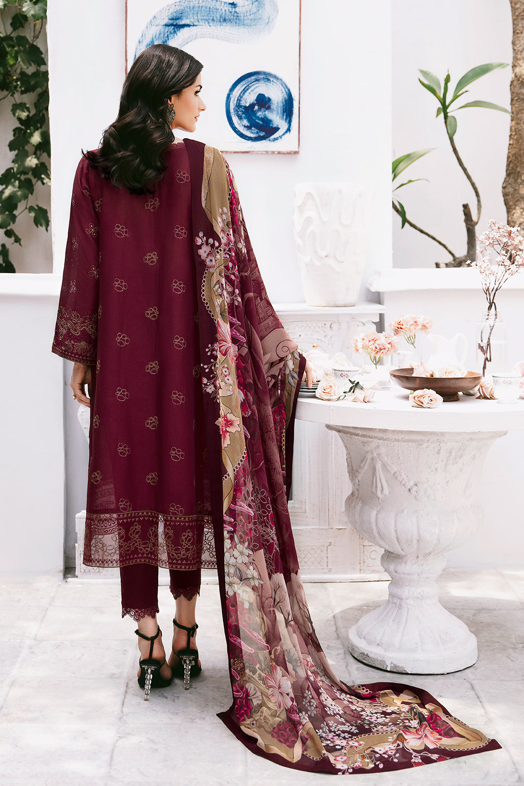 Ramsha Andaaz Luxury Lawn | Vol 09 | Z-907 - Image 4