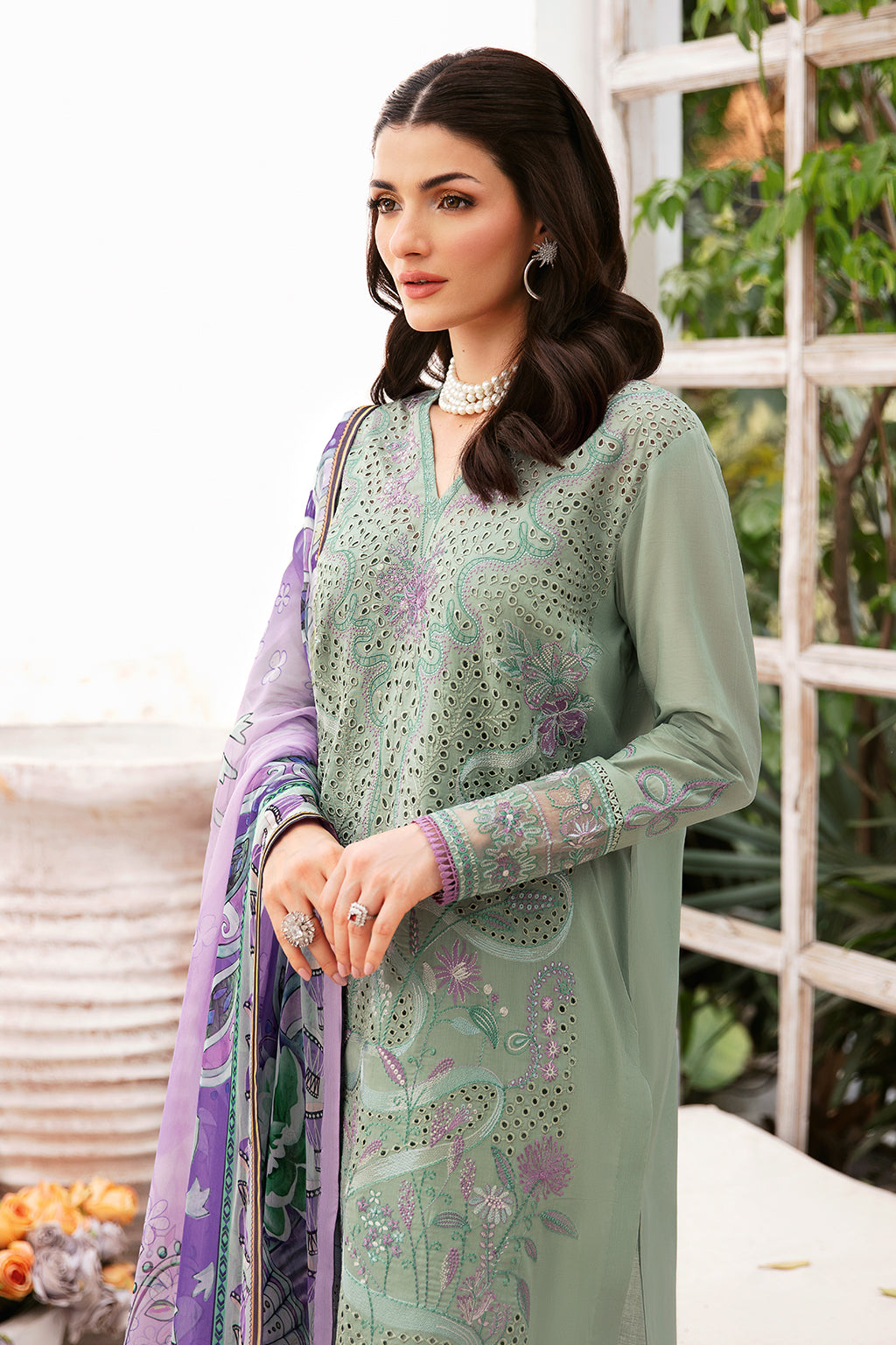 Ramsha Andaaz Luxury Lawn | Vol 09 | Z-903 - Image 3