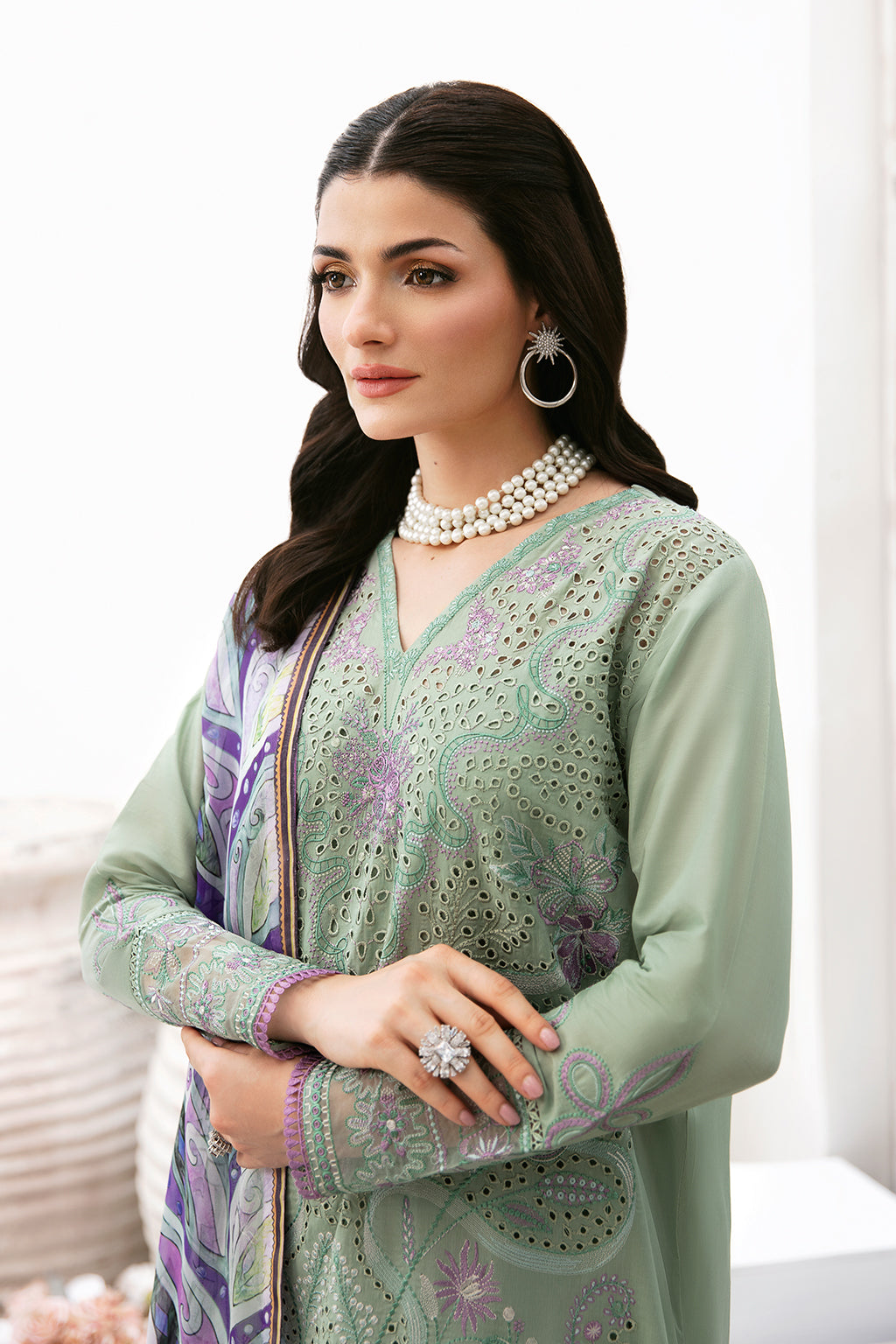 Ramsha Andaaz Luxury Lawn | Vol 09 | Z-903 - Image 4