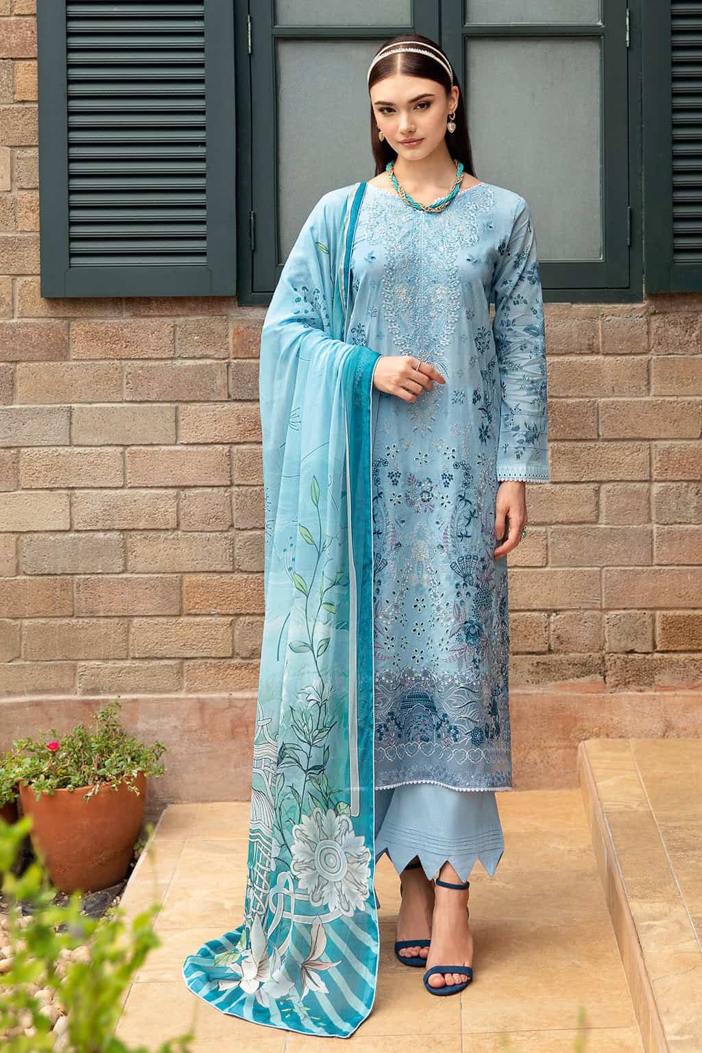Ramsha Riwayat Embroidered lawn Collection 2024| Y-911