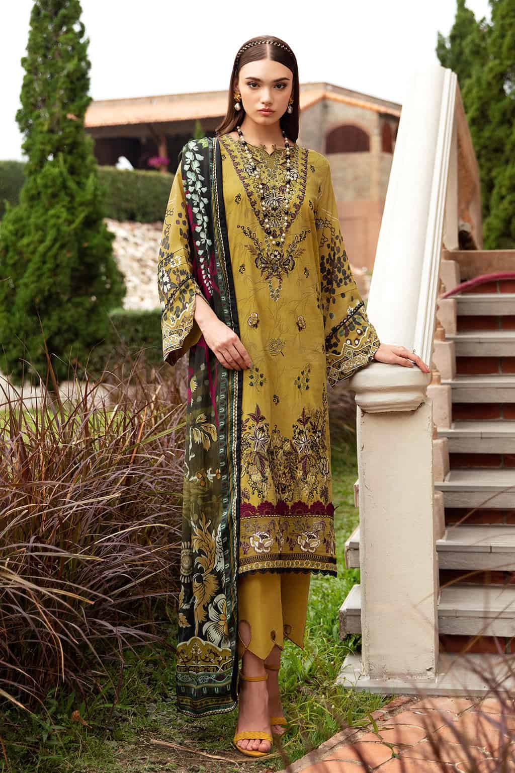 Ramsha Riwayat Embroidered lawn Collection 2024| Y-910