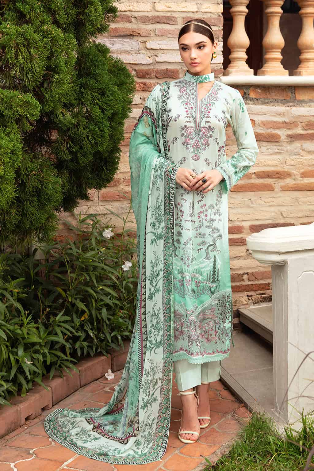 Ramsha Riwayat Embroidered lawn Collection 2024| Y-905